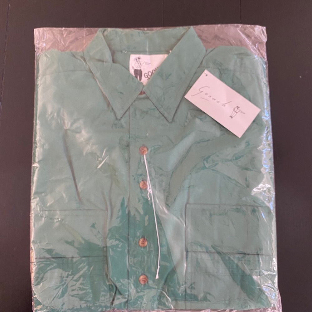 Goouch men’s shirt green new